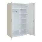 Q 23-100 skříň šatní, 2-dvéřová, 1000x600x1800mm, bílá